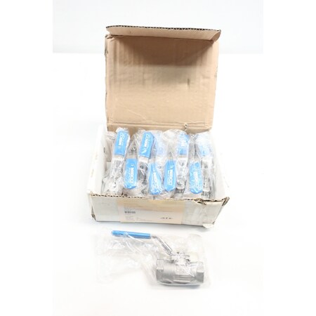 Nibco T-560-S6-R-66Ll  Manual Stainless Threaded 1/2In Npt Ball Valve 10PK T-560-S6-R-66LL